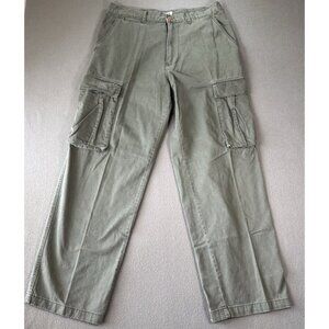 VINTAGE Bugle Boy Pants Men’s 36 Green Baggy Cargo Skater Grunge Y2K Relaxed 90s